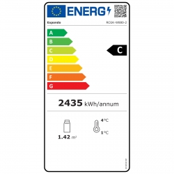Karta produktu EEI Lodówka chłodziarka szafa chłodnicza na napoje podwójna przeszklona 2-8°C 880L