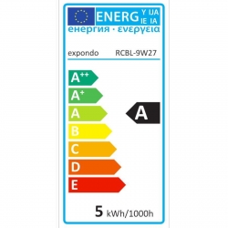 Karta produktu EEI Żarówka LED RGB zmieniająca kolory 16 kolorów 5 trybów 5W + pilot