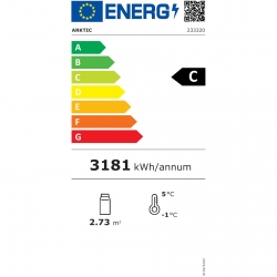 Karta produktu EEI Witryna chłodnicza cukiernicza 3-półkowa jezdna LED 650L
