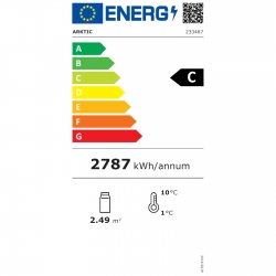 Karta produktu EEI Witryna chłodnicza cukiernicza 2-półkowa jezdna LED 610L
