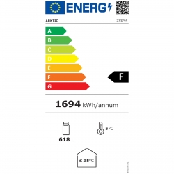 Karta produktu EEI Witryna szafa chłodnicza z podświetlanym panelem reklamowym 750L