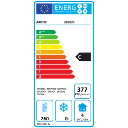 Karta produktu EEI Szafa chłodnicza 1-drzwiowa stalowa o pojemności 400 l 0-8C 157 W Budget Line - Hendi 236024