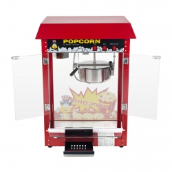 Barowa maszyna do popcornu z czerwonym daszkiem - Hurtownia - TANIO - Cena
