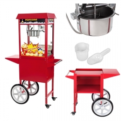 Mobilna maszyna do popcornu z wózkiem na kółkach Hurtownia Tanio Cena Royal Catering