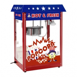 Mobilna maszyna do popcornu z wózkiem TEFLON 1600W Hurtownia Sklep Cena Tanio