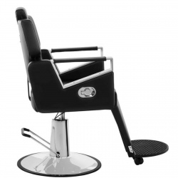 Profesjonalny fotel fryzjerski barberski z podnóżkiem obrotowy TURIN Physa czarny Hurtownia Sklep Cena Tanio