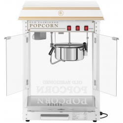EAN 4250928692191 Maszyna automat urządzenie do prażenia popcornu TEFLON 1600 W 5-6 kg/h - biało-złota Royal Catering Hurtownia Zielona Góra