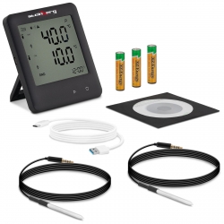 10030587 Steinberg Systems 4062859003508 Rejestrator temperatury termometr zakres -200 do 250°C Mikro USB LCD IP54