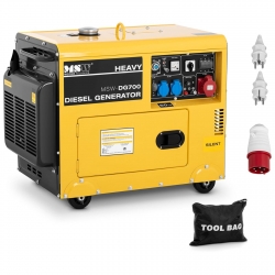 EAN 4062859952189 Agregat generator prądotwórczy diesel mobilny chłodzony powietrzem 230/400 V 4,4 kW 5,5 kVA 14,5 l MSW 10061192 Hurtownia Zielona Góra