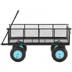 EAN 4062859003720 Wózek ogrodowy składany z plandeką do przewożenia ziemii nawozu do 550 kg Hillvert Hurtownia Zielona Góra