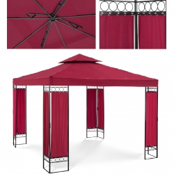 Pawilon ogrodowy altana namiot składany 3 x 3 x 2,6 m czerwone wino 4250928672117 UNIPRODO 10250042 sklep hurtownia