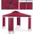 Pawilon ogrodowy altana namiot składany 3 x 3 x 2,6 m czerwone wino 4250928672117 UNIPRODO 10250042 sklep hurtownia