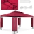 Pawilon ogrodowy altana namiot składany 3 x 4 x 2,6 m czerwone wino 4250928672162 UNIPRODO 10250046 sklep hurtownia