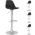 Hoker stołek krzesło barowe obrotowe tapicerowane 4 szt. czarne 4062859000231 FROMM&STARCK 10260128 sklep hurtownia