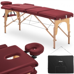 EAN 4062859033192 Stół łóżko do masażu drewniane przenośne składane Marseille Red do 227 kg czerwone Hurtownia Sklep