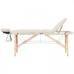 EAN 4062859036667 Stół łóżko do masażu przenośne składane z drewnianym stelażem Colmar Beige do 227 kg beżowe Hurtownia Sklep