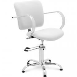 EAN 4062859079480 Fotel krzesło fryzjerskie barberskie kosmetyczne London White białe Hurtownia Sklep