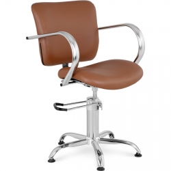 EAN 4062859079497 Fotel krzesło fryzjerskie barberskie kosmetyczne London Brown brązowe Hurtownia Sklep
