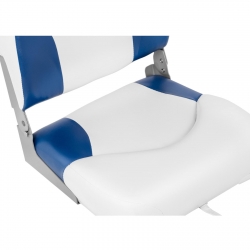EAN 4062859027634 Fotel siedzisko składane do łodzi motorówki 50 x 42 x 51 cm biało-niebieskie 2 szt. Hurtownia Sklep