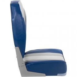 EAN 4062859027696 Fotel siedzisko składane do łodzi motorówki 36 x 43 x 60 cm biało-szaro-niebieskie Hurtownia Sklep