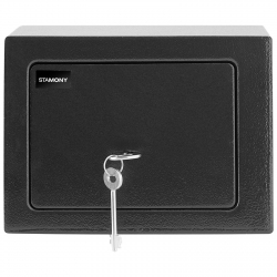 EAN 4062859024022 Sejf kompaktowy meblowy z zamkiem na klucz stalowy 23x17x17 cm Hurtownia Sklep