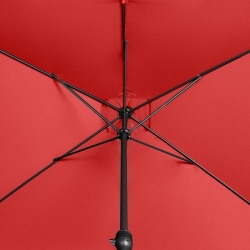 EAN 4062859088635 Parasol ogrodowy tarasowy prostokątny z korbką 200 x 300 cm czerwony Hurtownia Sklep