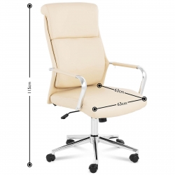 EAN 4250928669681 Fotel krzesło biurowe obrotowe regulowane z funkcją odchylenia do 180 kg Hurtownia Sklep
