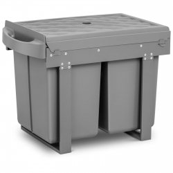 EAN 4062859008244 Kosz pojemnik na śmieci odpadki do zabudowy w szafce wysuwany podwójny 2x 20 l Hurtownia Sklep