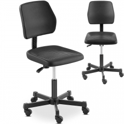 EAN 4062859064608 Krzesło robocze warsztatowe z oparciem do 120 kg 410-550 mm czarne Hurtownia Zielona Góra