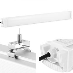 EAN 4062859024800 Lampa oprawa LED wodoodporna hermetyczna do magazynu piwnicy IP65 4400 lm 90 cm 40 W Hurtownia Zielona