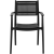 EAN 4062859051837 Krzesło plastikowe z oparciem ażurowym na taras balkon 4 szt. czarne Hurtownia Sklep