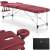 EAN 4062859033284 Stół łóżko do masażu przenośne składane Bordeaux Red do 180 kg czerwone Hurtownia Sklep
