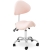 EAN 4062859059192 Krzesło kosmetyczne siodłowe z oparciem obrotowe regulowane MANNHEIM POWDER PINK różowe Hurtownia Sklep
