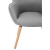 EAN 4062859004185 Krzesło tapicerowane skandynawskie z wysokim oparciem SZARE Hurtownia Sklep