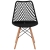 EAN 4062859052001 Krzesło skandynawskie ażurowe z drewnianymi nogami do kuchni salonu maks. 150 kg 4 szt. Hurtownia Sklep