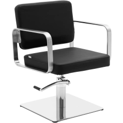 EAN 4062859171863 Fotel fryzjerski barberski kosmetyczny wys. 46-61 cm PLYMOUTH - czarny Hurtownia Sklep