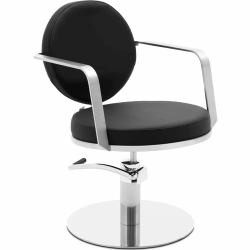 EAN 4062859171870 Fotel fryzjerski barberski kosmetyczny wys. 47-62 cm NORWICH - czarny Hurtownia Sklep