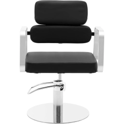 EAN 4062859171887 Fotel fryzjerski barberski kosmetyczny wys. 46-61 cm TRURO - czarny Hurtownia Sklep
