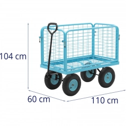 EAN 4062859148773 Wózek ogrodowy transportowy gospodarczy składany do 400 kg Hurtownia Sklep Zielona Góra