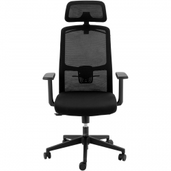 EAN 4062859131270 Krzesło fotel biurowy ergonomiczny z oparciem siatkowym zagłówkiem i wieszakiem wys. 47-57 cm Hurtownia Sklep