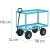 EAN 4062859148780 Wózek ogrodowy transportowy 2 poziomy z siatki do 150 kg Hurtownia Sklep Zielona Góra