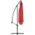 EAN 4062859088413 Parasol ogrodowy na wysięgniku kwadratowy 250 x 250 cm czerwony Hurtownia Sklep