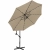 EAN 4062859088833 Parasol ogrodowy na wysięgniku okrągły uchylny z oświetleniem LED śr. 300 cm szarobrązowy  Hurtownia Sklep