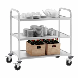 EAN 4062859983299 Wózek kelnerski cateringowy do serwowania 3 półki 90 x 50 cm do 355 kg Hurtownia Sklep