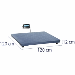 EAN 4062859066046 Waga platformowa magazynowa LCD 120 x 120 cm 3000 kg / 1 kg Hurtownia Sklep