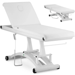 EAN 4062859013132 Łóżko stół leżanka kosmetyczna do masażu elektryczna 200 kg TRENTO - biała  Hurtownia Sklep
