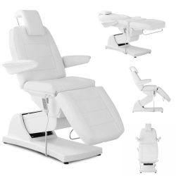 EAN 4062859059024 Fotel kosmetyczny do tatuażu masażu spa elektryczny BATTIPAGLIA - biały Hurtownia Sklep
