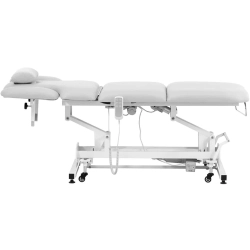 EAN 4062859079398 Łóżko stół kosmetyczny do masażu elektryczny 3 silniki 250 kg NANTES -biały Hurtownia Sklep