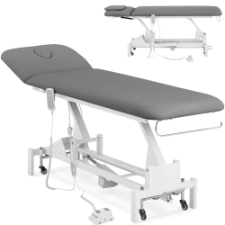 EAN 4062859079442 Łóżko stół kosmetyczny do masażu elektryczny 1 silnik 200 kg LILLE - szary Hurtownia Sklep