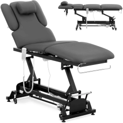 EAN 4062859079473 Łóżko stół kosmetyczny do masażu elektryczny 3 silniki 250 kg NANTES - szare Hurtownia Sklep
